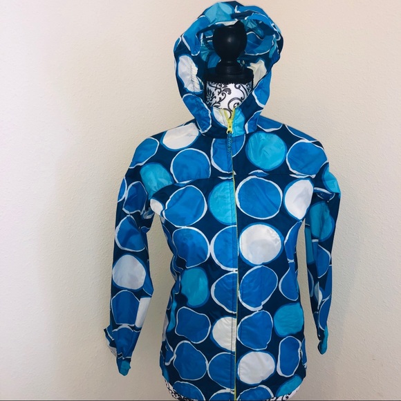 Lands End Blue Circle Windbreaker - Picture 1 of 4